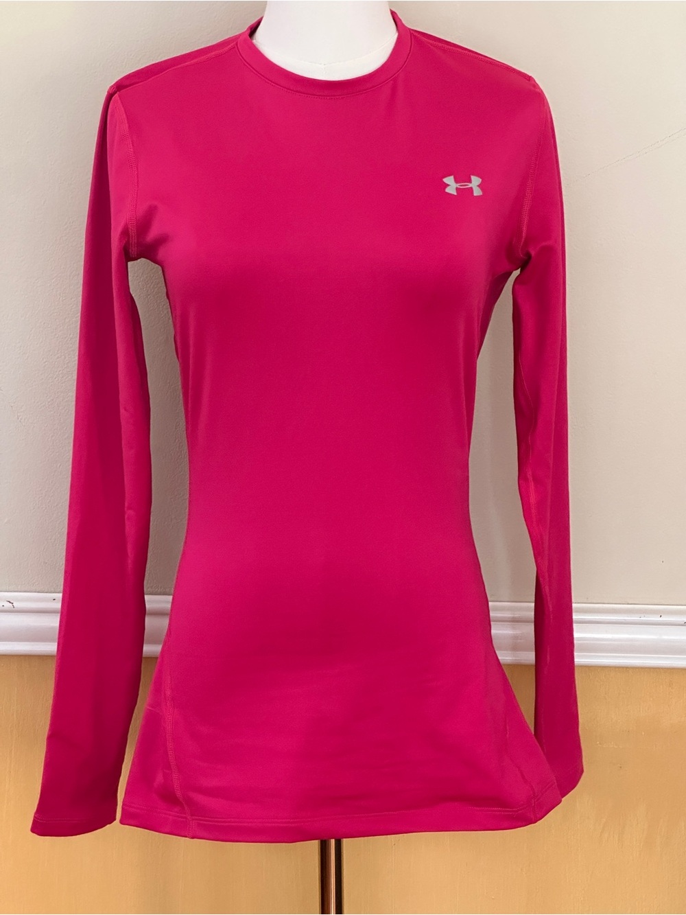Under Armour ColdGear Women's Long-Sleeve Pink Performance Top